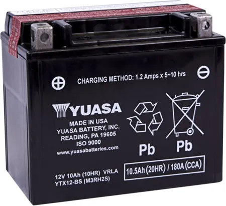 Yuasa AGM Maintenance-Free Battery (YTX12-BS(CP))