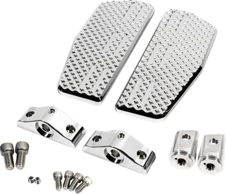 LA Choppers Mini Floorboards - Driver - Chrome (LA-P101-02C)