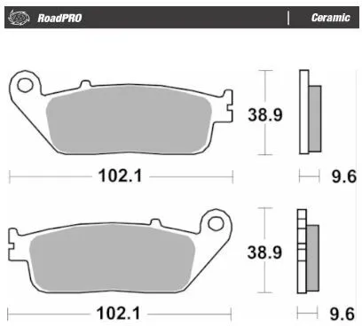Moto Master Brake Pad Roadpro Ceramic (404004)